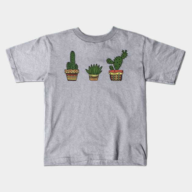 Cactus Kids T-Shirt by valentinahramov